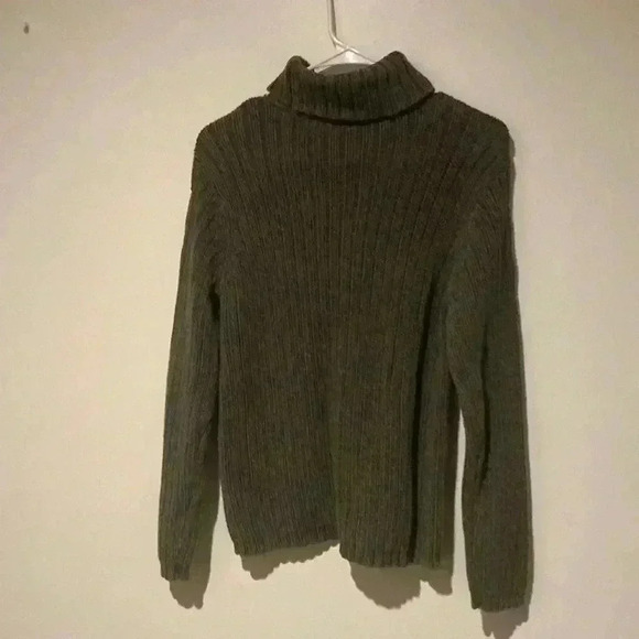 Liz Claiborne dark gray knit sweater women’s medium - Picture 2 of 6